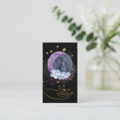 Carte De Visite *~* Crystals Moon Sky Cosmos Etoiles Main (Debout devant)