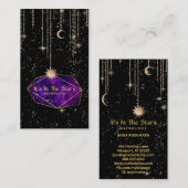 Carte De Visite *~* Crystals Moon Stars Astrologie solaire (Devant / Derrière)