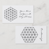 Carte De Visite Cube 3D géométrique Thunder_Cove (Devant / Derrière)