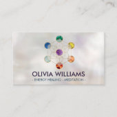 Carte De Visite Cube de Metatron Chakras Géométrie sacrée (Devant)