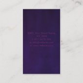 Carte De Visite Cube de Metatron en Gemstone lotus Géométrie sacré (Dos)