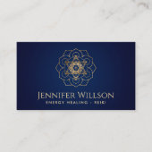 Carte De Visite Cube de Metatron en lotus (Devant)