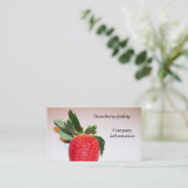 Carte De Visite Cueillette de fraise (Debout devant)