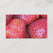 Carte De Visite cueillette de fraises (Dos)