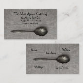 Carte De Visite Cuillère à sucre ancienne (Devant / Derrière)