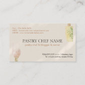 Carte De Visite Cuillère de pâte d'ivoire cuillère Spatula Chef Cu (Dos)