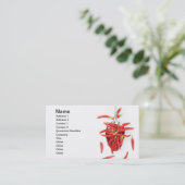 Carte De Visite Cuillère de piments (Debout devant)