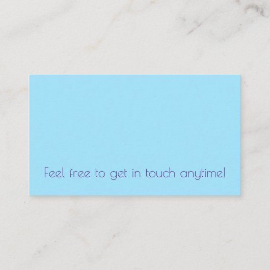 Carte De Visite Cuillères (Dos)