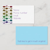 Carte De Visite Cuillères (Devant / Derrière)