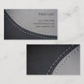 Carte De Visite Cuir. (Devant / Derrière)