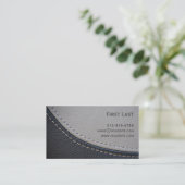 Carte De Visite Cuir. (Debout devant)