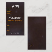Carte de visite cuir (Devant / Derrière)