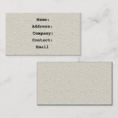 Carte De Visite cuir - (Devant / Derrière)