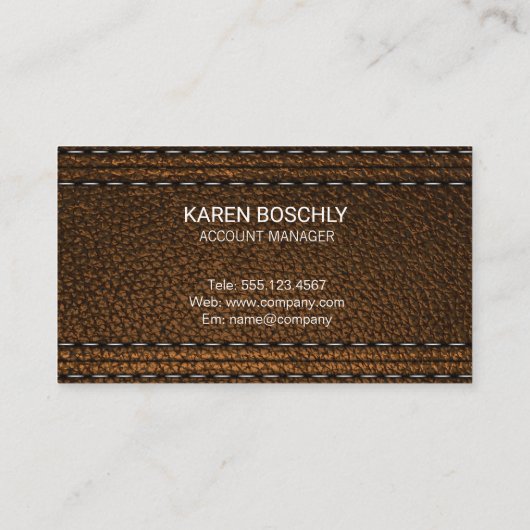 Carte De Visite Cuir (Dos)