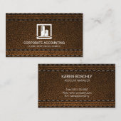 Carte De Visite Cuir (Devant / Derrière)