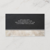 Carte De Visite Cuir à deux tons | Conseil (Dos)