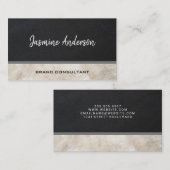 Carte De Visite Cuir à deux tons | Conseil (Devant / Derrière)