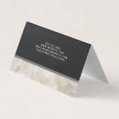 Carte De Visite Cuir à deux tons | Conseil (Dos)