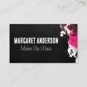 Carte De Visite Cuir | Artistique brossé coloré (Devant)