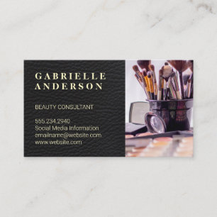 Carte De Visite Cuir Beauty Fashion Stylist