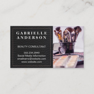 Carte De Visite Cuir Beauty Fashion Stylist