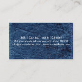 Carte De Visite Cuir bleu (Dos)