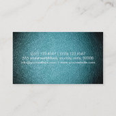 Carte De Visite cuir bleu turquoise (Dos)