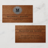 Carte De Visite Cuir Brown (Devant / Derrière)