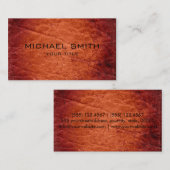 Carte De Visite Cuir Brown (Devant / Derrière)