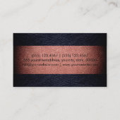 Carte De Visite Cuir Brown et noir (Dos)