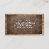 Carte De Visite Cuir Brown usé (Dos)