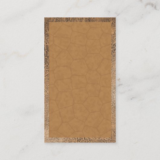 Carte De Visite Cuir Brown usé (Dos)