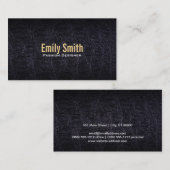 Carte De Visite Cuir (crocodile) (Devant / Derrière)