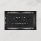 Carte De Visite Cuir de luxe | Cadre antique (Dos)