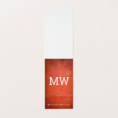 Carte De Visite Cuir De Luxe | Double pointillé (Extérieur déplié)