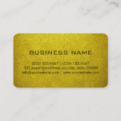 Carte De Visite Cuir de style Monogram Or (Dos)