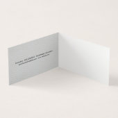 Carte De Visite Cuir élégant avec finition métallique de luxe (Intérieur)