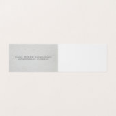 Carte De Visite Cuir élégant avec finition métallique de luxe (Intérieur déplié)