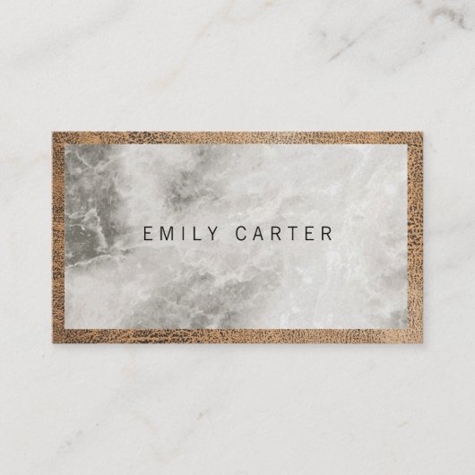 Carte De Visite Cuir en marbre (Devant)