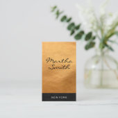 Carte De Visite Cuir Faux Chic | Exécutif (Debout devant)
