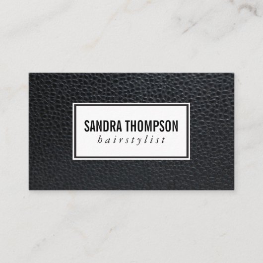 Carte De Visite Cuir Faux classique (Devant)