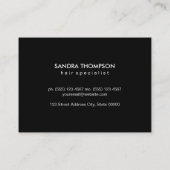 Carte De Visite Cuir Faux Classique / Cadre Blanc (Dos)