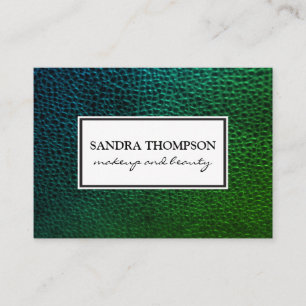 Carte De Visite Cuir Faux contemporain / Cadre blanc