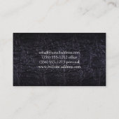 Carte De Visite Cuir Faux (crocodile) (Dos)