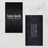 Carte De Visite Cuir Faux (crocodile) (Devant / Derrière)