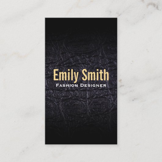 Carte De Visite Cuir Faux (crocodile) (Devant)