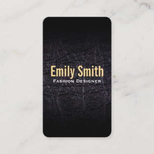 Carte De Visite Cuir Faux (crocodile)