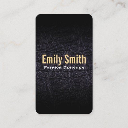 Carte De Visite Cuir Faux (crocodile) (Devant)