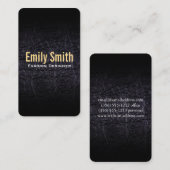 Carte De Visite Cuir Faux (crocodile) (Devant / Derrière)