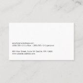 Carte De Visite Cuir | Lux Trim | Exécutif (Dos)